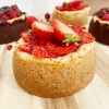 Fresh Strawberry baked cheese cake