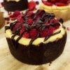 Chocolate and raspberry cheese cake